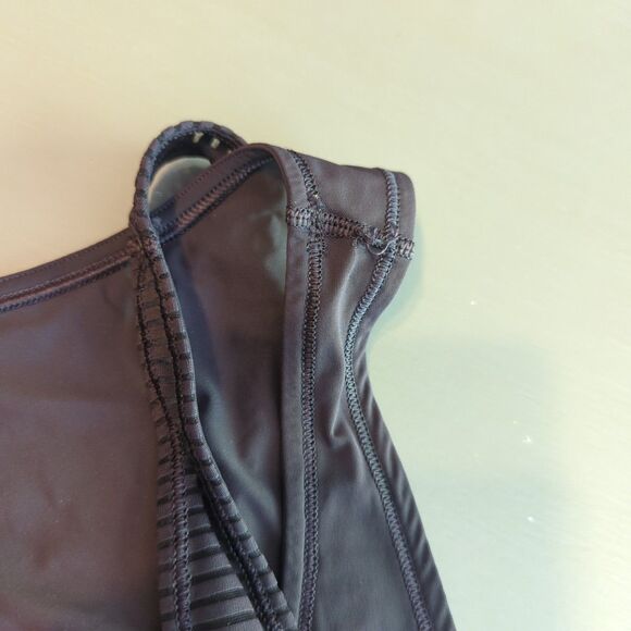 Lululemon Lean In Tank Womens 8 Purple Layered Cropped Active Workout - Picture 7 of 7